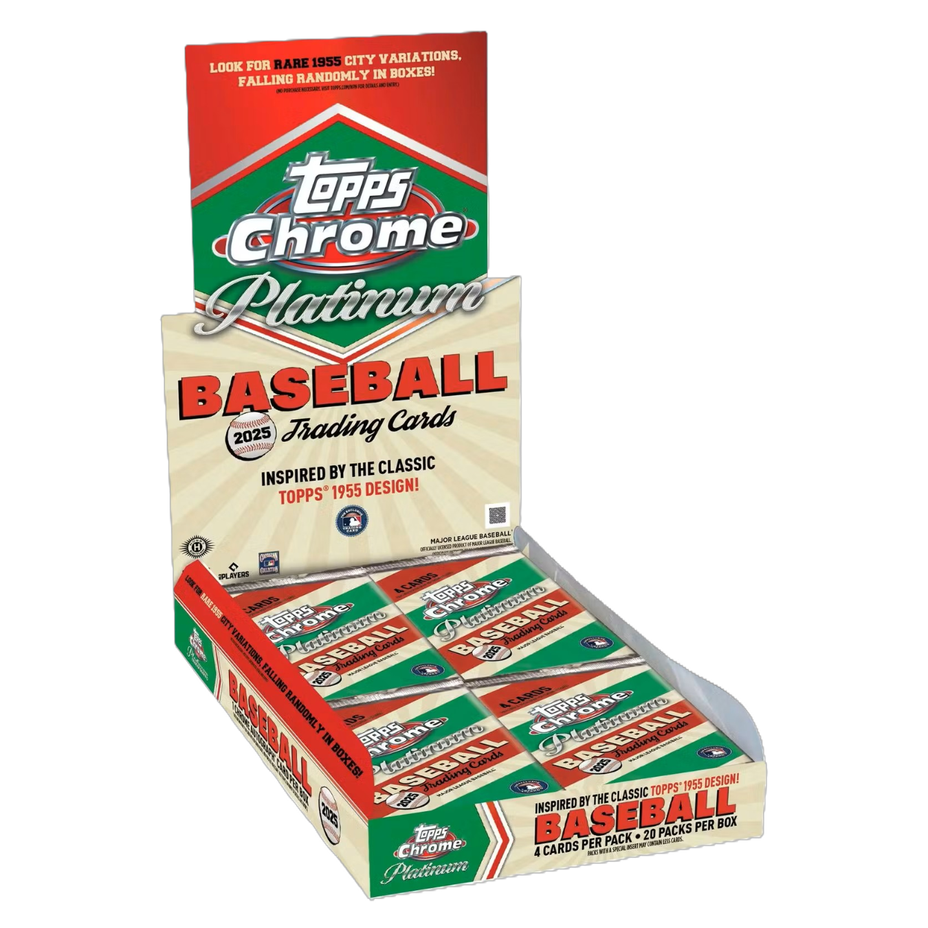 2025 Topps Chrome Platinum '55 Baseball Hobby Box by Weram