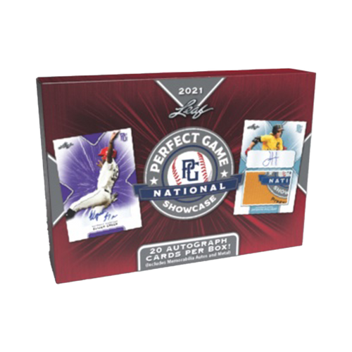 2021 Leaf Perfect Game National Showcase Hobby Box by Weram